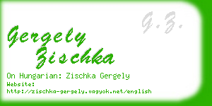 gergely zischka business card